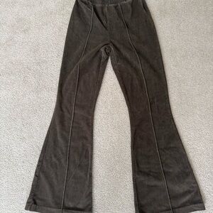 Aerie Brown Corduroy Flare Pants